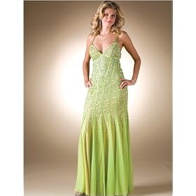 Sean Collection 50115 Lime beaded gown for Prom, Party, Cruise, Wedding & Pageant