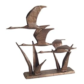Family of Geese Bronze Sculpture