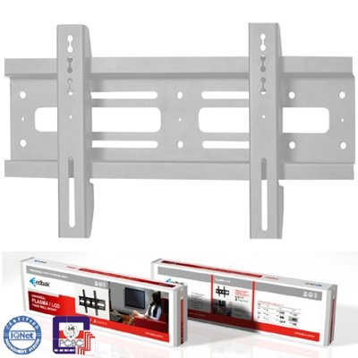 Drucker: EDBAK LWB1s Universal Plasma LCD TV Wandhalterung fix silber pulverbeschichtet 22" bis 32"