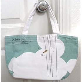 Cute Shinzi Katoh Short Tote Bag, Little Bird from amazon.com