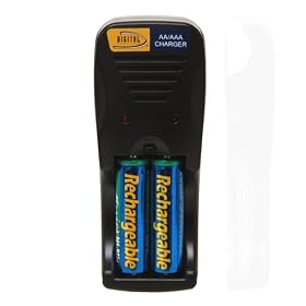 AA Battery Charger with 4 AA 2500 mAh Batteries $5.99
