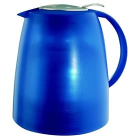 ALFI AVANTI CARAFE 1.3 LITER COBALT BLUE and SILVER BEVERAGE SERVER by International Silver