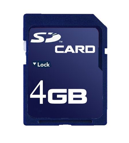 Festplatten: Secure Digital (SD) 4GB Speicherkarte -Garantie 3 JAHRE