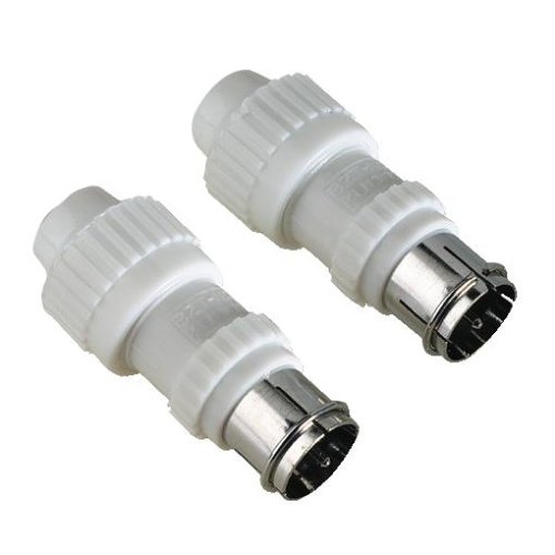 Heimkinosysteme: Hama 2 F-Stecker f�r Schnellmontage, steckbar