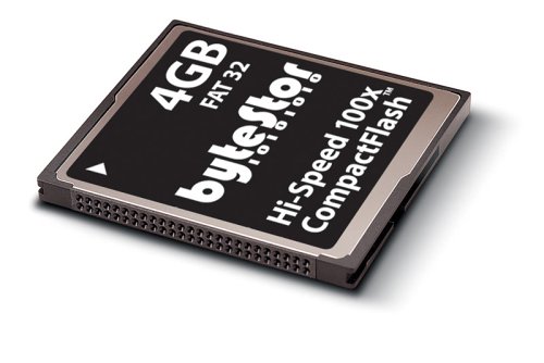 Kamerazubeh&ouml;r: ByteStor Highspeed CF 4GB CompactFlash (100x) Speicherkarte (Retailverpackung)