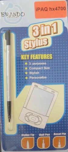 Kamerazubeh&ouml;r: BRANDO 3-IN-1 STYLUS PEN FUER IPAQ HX4700 HX 4700 SERIE