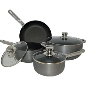Tayama 7 Piece Hard Anodized Cookware Set by TAYAMA