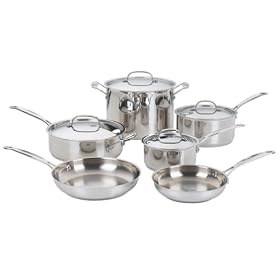 Cuisinart Chef's Classic Stainless 10-Piece Cookware Set by Cuisinart