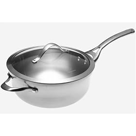 Calphalon Contemporary Stainless 4-Quart Chef's Pan with Glass Lid by Calphalon