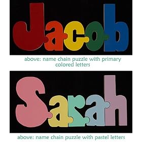 Buy Personalized Baby Gift - Name Chain Puzzle Letter