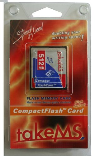 Heimkinosysteme: HighSpeed-CompactFlash-Card 512MB (Typ1) (40x) takeMS Retail