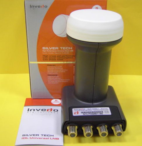 Navigationssysteme: Inverto Silver Tech Quad LNB 0.2 dB ; 5 Jahre Garantie