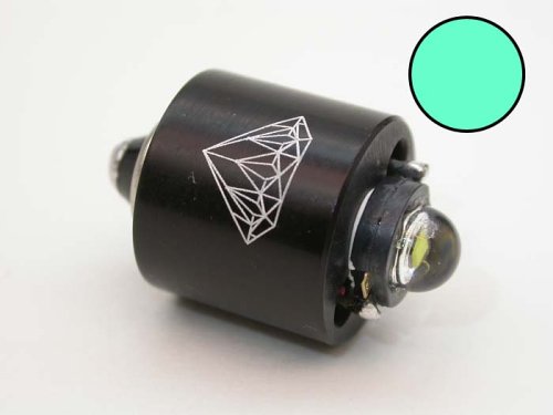 Digitalkameras: Diamond 3 Watt Lambertian LED Austauschbirne f�r Maglite mit 3, 4, 5 oder 6 Batterien cyan