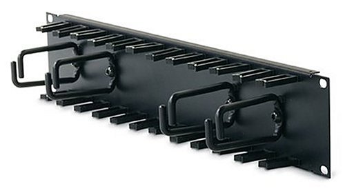 Elektronik und Foto: APC Kabelhalterung schwarz f�r Patchkabel Belegt 2U im Rack