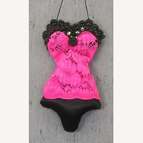 Buy Babydoll Hot Pink & Black Lace Sachet