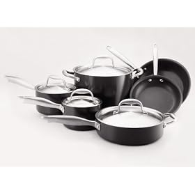 Anolon Nonstick Dishwasher Safe Titanium 10-Piece Cookware set by Anolon