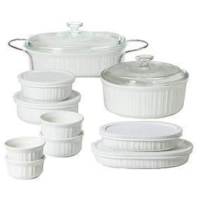 CorningWare 17-pc. Set - French White by CorningWare