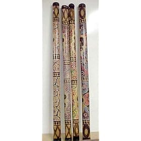 Hand Carved Dot Painted Didgeridoo W/ Bag Dijeridu