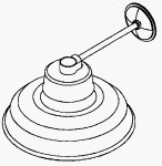 American Fluor #YL108-4 14" Round Barn/YD Light