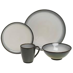 Sango Concepts Avocado 16-Piece Dinnerware Set, Service for 4 by Sango