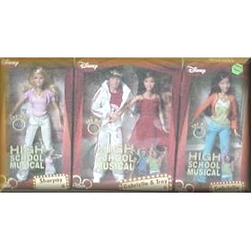 High School Musical 4 Doll Set Troy & Gabriella 2-pack +Sharpay+gabriella
