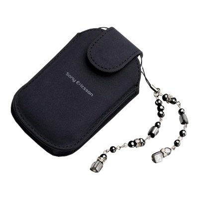 DVD Player: Original Sony Ericsson Tasche IPJ-60 in schwarz fuer: W300i | W710i | Z310i | Z520i | Z530i | Z550i | Z610i | Z710i!
