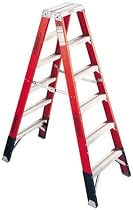 Werner T7412 Fiberglass Twin Ladder, 375 lb. rated
