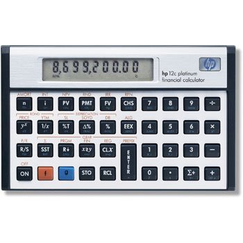 Financial Calculator, 400 Steps, 5"wx3.1"d HEWF2232A