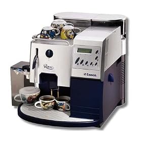 Saeco A-RCB-SB ROYAL COFFEE BAR Silver Dark Blue Super Automatic Espresso Machine by Saeco