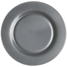 Luminarc Color Moods Silver Charger Plate 12-Inch, Set Of 6 by Arc International