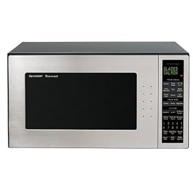 Sharp R-530ES 2-Cubic-Foot 1200-Watt Microwave, Stainless Steel and Black by Microwave Ovens