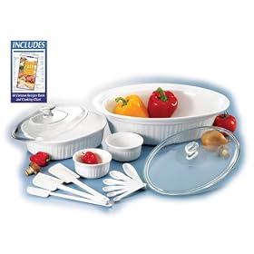 Corningware 17-Piece French White Bakeware Set by CorningWare