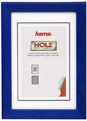 Heimkinosysteme: Hama 64904 Holz Rahmen Helsinki Blau 18X24