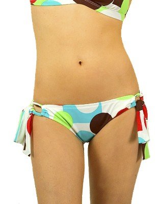 ROXY GIRLS SWIMSUIT BOTTOMS TIKI LOUNGETIE SIDE