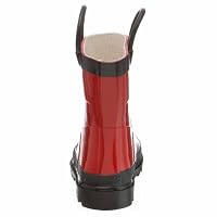 shiny red boots