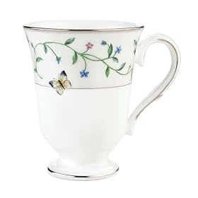 Lenox Idalia Bone China Platinum Banded Accent Mug by Lenox
