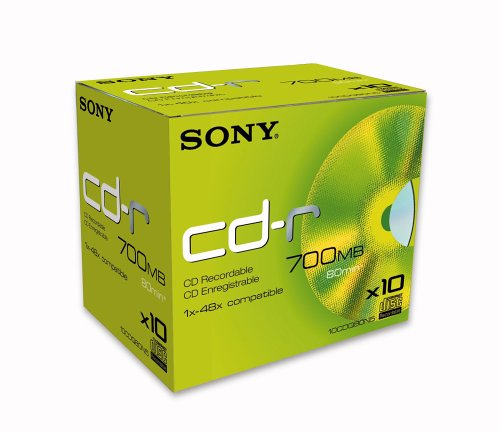 Festplatten: Sony CDR 80MIN 700MB 10PK