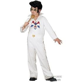 Child's Elvis Presley Rosk Star Costume (Size: Medium 8-10)
