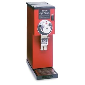 BUNN 22104.0001 G1 HD RED Bulk Coffee Grinder by Bunn