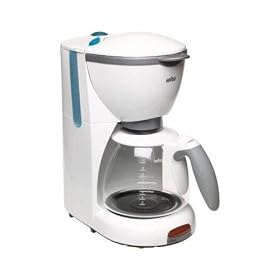 Braun BR-KF510WH AromaDeluxe 10 cup coffee maker, White. by Braun