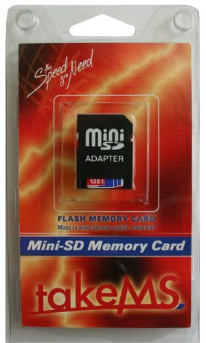 MP3 Player: Mini-SecureDigital-Card 128MB takeMS Retail