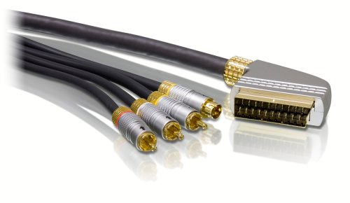 Projektoren: Philips SWV 6335 / 10 Video-/Audio-Kabel Scart auf 4 RCA 5,0 m