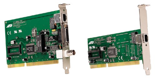 Elektronik und Foto: Allied Telesyn AT-2000U-PNP NIC Eth. 16Bit ISA BNC RJ45 AUI