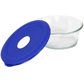 Pyrex Storage Deluxe 3-2 3-Cup Oval Dish with Lid by Pyrex