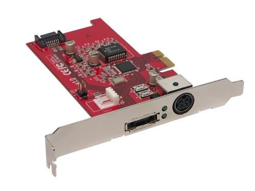 Festplatten: S-ATA II Controller, 2 Kanal, PCI-E, mit eSATA Aus