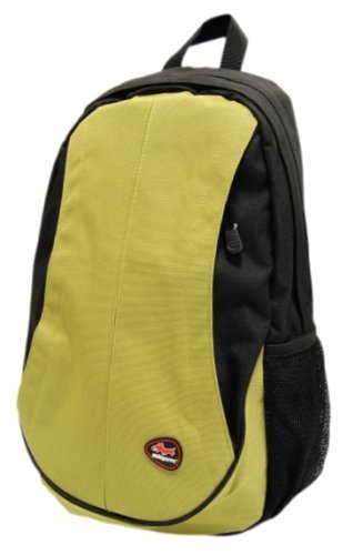 Lautsprecher: Laptop-Rucksack Notebook-Rucksack maloperro "OVO" ACID GREEN bis 12"