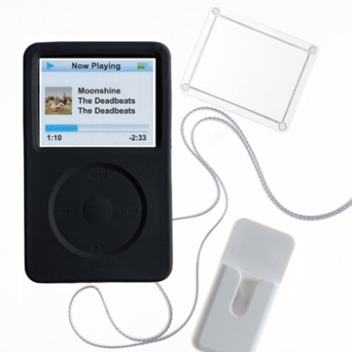 Projektoren: PodGear Jumpsuit Plus Silikon-Skin f�r 60 GB iPod G 5 schwarz