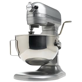 KitchenAid KV25GOXMC Professional 5 Plus 5-Quart Stand Mixer, Metallic Chrome by KitchenAid