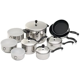 Farberware Classic 13-Piece Stainless-Steel Cookware Set by Cookware Sets