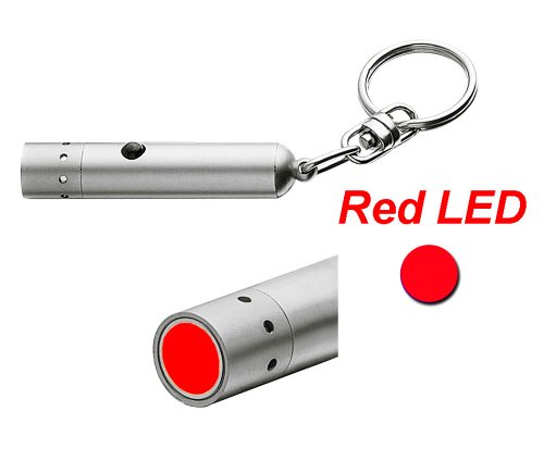 Lautsprecher: LED Taschenlampe V9 Micro Lenser rot